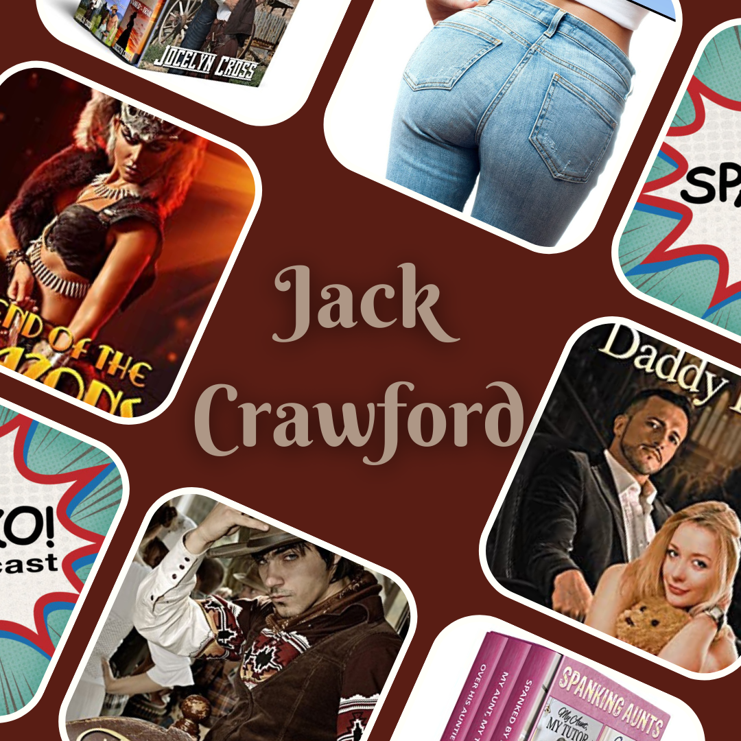 An array of book covers from author, Jack Crawford