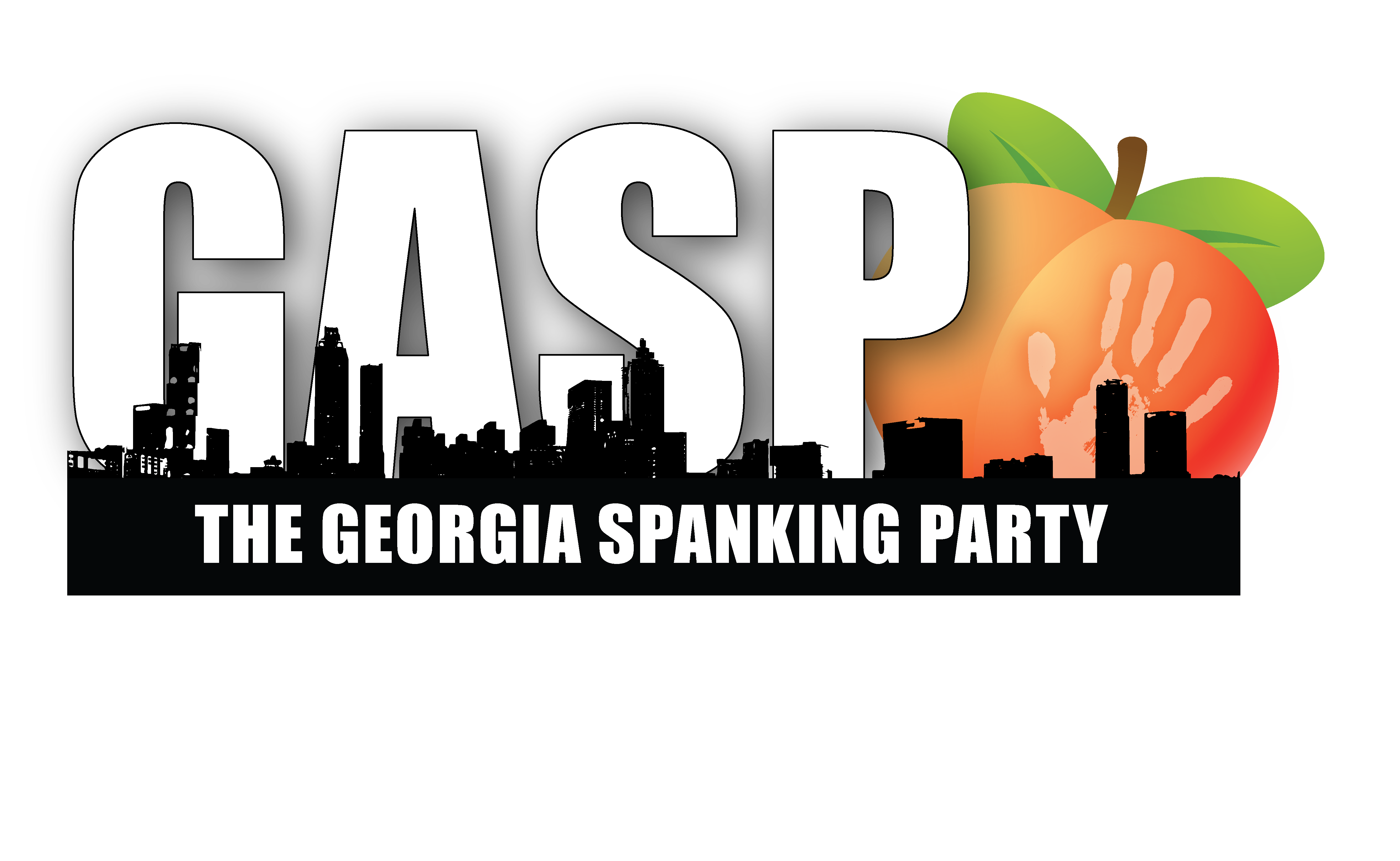 GASP Party Logo with the silhouette of the city of Atlanta