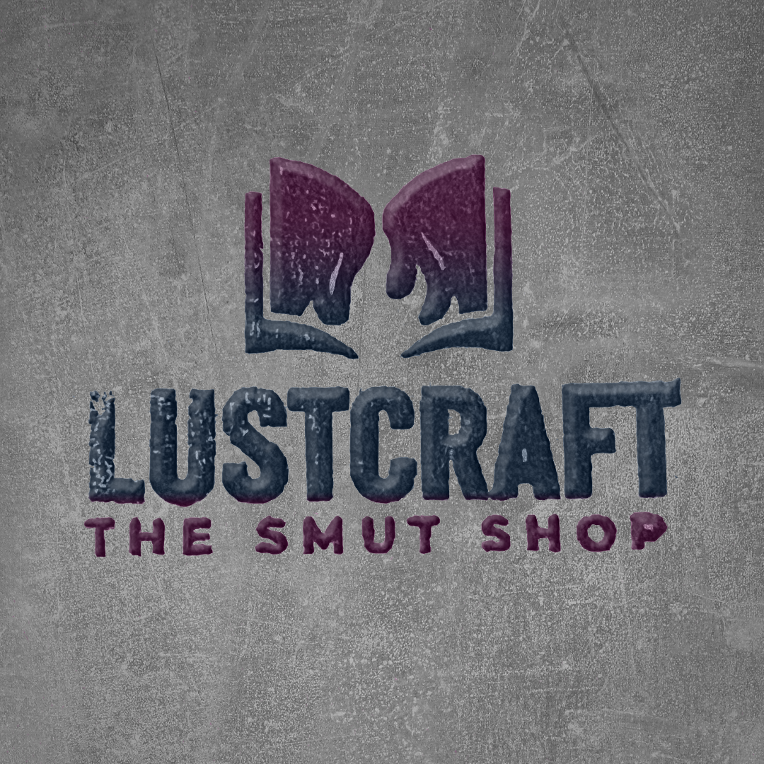 The Lustcraft Smut Shop Logo carved in stone