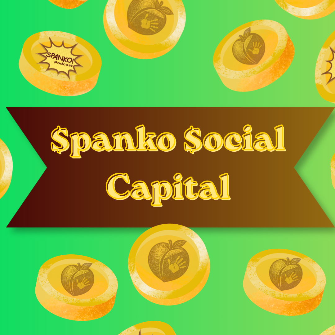 Money falling with spanking peaches on the face of the coins